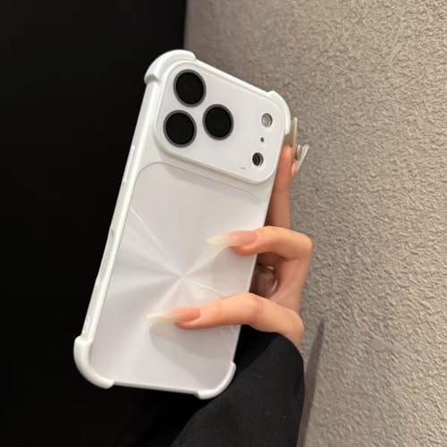 Étui laser aurora pour iPhone 17 Air et coque de protection blanche antichoc aux quatre coins