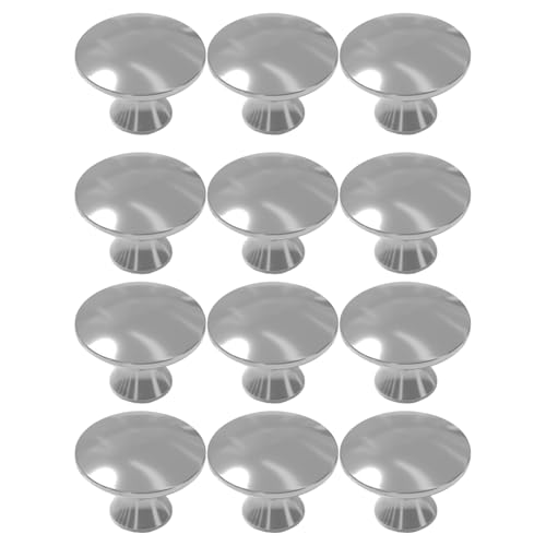 12 個実用的で頑丈なアルミニウム合金単穴キャビネットハンドル安全な使用のためのコーティング付き簡単な取り付けデザイン引き出しプル