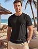 TACVASEN Mens Casual Shirts Crew Neck Soft Cotton Short Sleeve T Shirts for Men Summer Quick Dry Tshirt for Men Adult Black XL #2