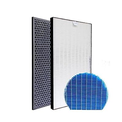 Air Purifier Particulate Carbon And Humidifier Filter Set, Compatible For Sharp, FZ-A51HFR FZ-A51DFR KC-A50JW Replacement Elements Pack
