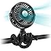 Wszechstronny wentylator, zasilany baterią 2600 mAh, ultra cichy, przypinany wentylator spacerowy z elastycznym statywem, silny przepływ powietrza, obracany o 360° przenośny wentylator ręczny USB do wózka, fotela samochodowego, bieżni, namiotu