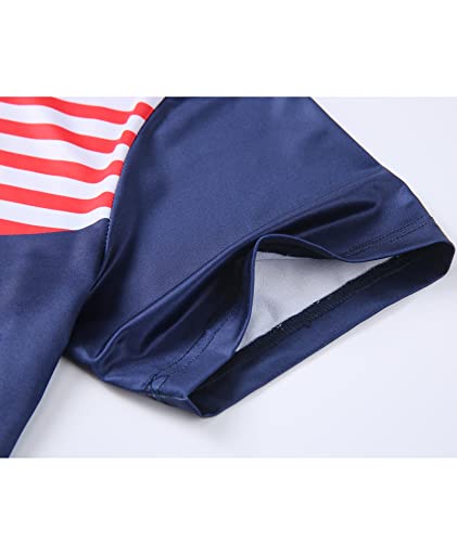 Jacketown Boys 4Th Of July Shirt American Flag Polo Shirts Patriotic Tees Navy Blue Xl #TOP4