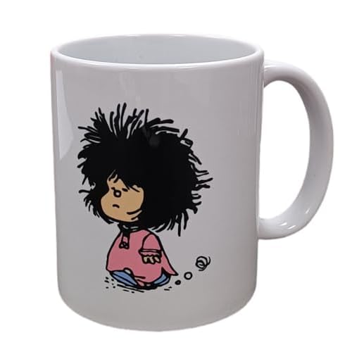 DrMugCollection Taza Mafalda Sleep, taza de cerámica de 350ml