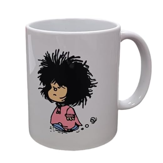 DrMugCollection Taza Mafalda Sleep, taza de cerámica de 350ml