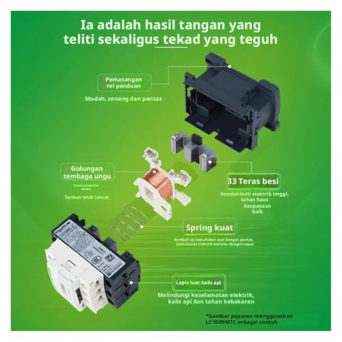 Contacteur ca tripolaire LC1D09A 24V version noire pour commande de circuit