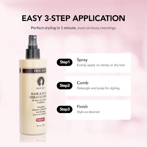 TRUE SOUL Spray Leave-In Hidratante 8 fl oz miniatura 6
