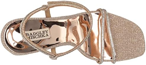 Badgley Mischka Women's Firey Heeled Sandal, Pale Gold, 11 | Image 4