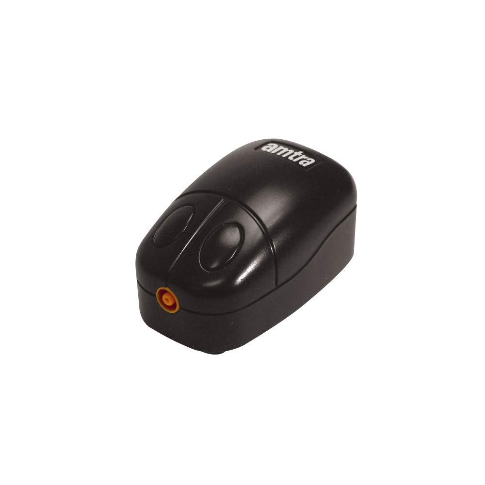 Amtra Mouse - Aireador De Acuario Silencioso Y Compacto Para Filtros De Acuario, Skimmers Y Fuentes De Agua, 1,3 L - 2,2 W/ 8,5X5X4 Cm