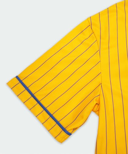 Banana Pinstripe Custom Baseball Jersey Women Men Youth Kids, Printed Stitched Name Number Logo Softball Shirt Sports Uniform miniatura 3