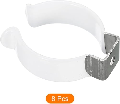 Miniatura 9 de MECCANIXITY T12 - Soporte de clips en U para bombilla LED, soporte de montaje de tubo fluorescente de acero inoxidable, abrazaderas de tubo, clips