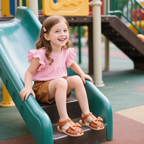 Image of Kiderence Toddler Girls Sandals Little Girls Kids Summer Shoes Toddler Sandals