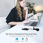 ZOWEETEK CAC Card Reader Military, Smart Card Reader DOD Military USB Common Access CAC, Compatible with Windows, Mac OS and Linux - Image 2