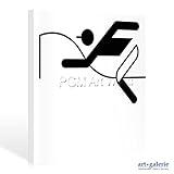 galopprennen iffezheim  Leinwandbild Galopprennen von Otl Aicher, 30 x 30cm, Motiv bis an die Kanten, Kunstdruck, Poster, Grafik, Symbol, Icon, Figurativ, Reitsport, Reiter, Pferd, Wettkampf, Pferderennen,.., hochwertige Fertigung - Art Galerie Shop