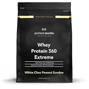 THE PROTEIN WORKS Whey Protein 360 Extreme Proteïne Poeder Shake | Hoge Protein | White Choc Peanut Sundae | 600g