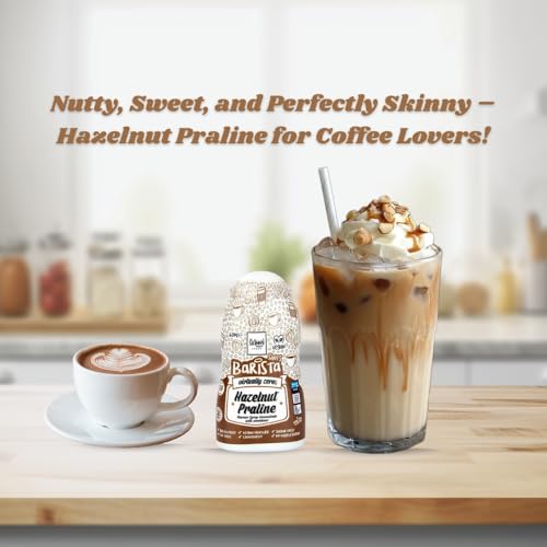 The Skinny Food Coffee Flavour Vegan Syrup Bundle Pack - Salted Caramel, French Vanilla & Hazelnut Praline Concentrate With Sweetener 60Ml X Pack Of 3 - 7