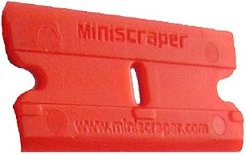 Mini Razor Blade Scraper with 25 Plastic Double Edged Razor Scraper Blades