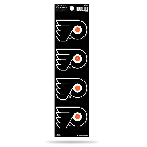 Rico Industries NHL Philadelphia Flyers Die Cut 4-Piece The Quad Sticker Sheet