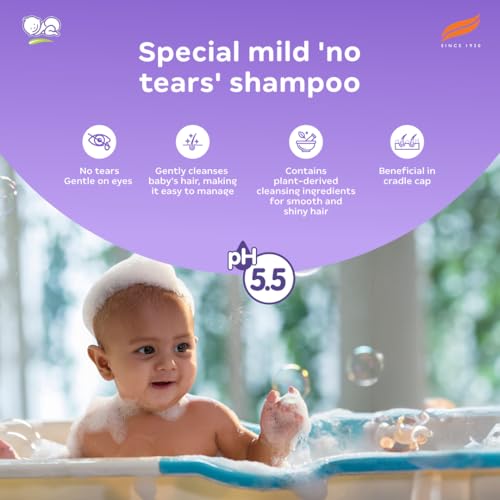Image of Himalaya Gentle Baby Shampoo (400 ml) | No Tears formula | Cleanses, softens and nourishes baby's hair (Pack of 2)