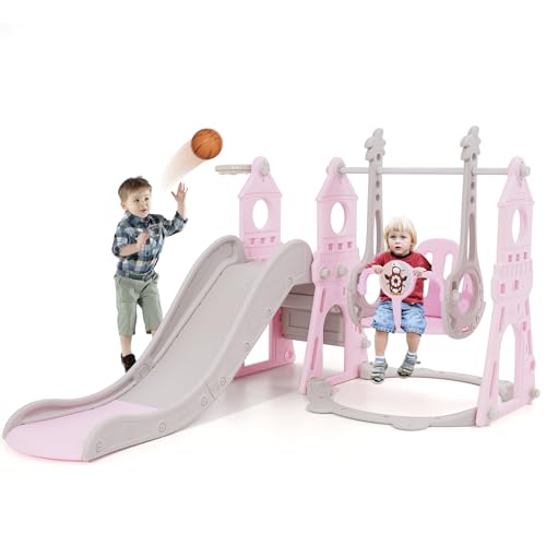 COIL Tobogán Infantil Para Interiores Y Exteriores – Seguro Y Plegable Para Niños De 2 A 6 Años
