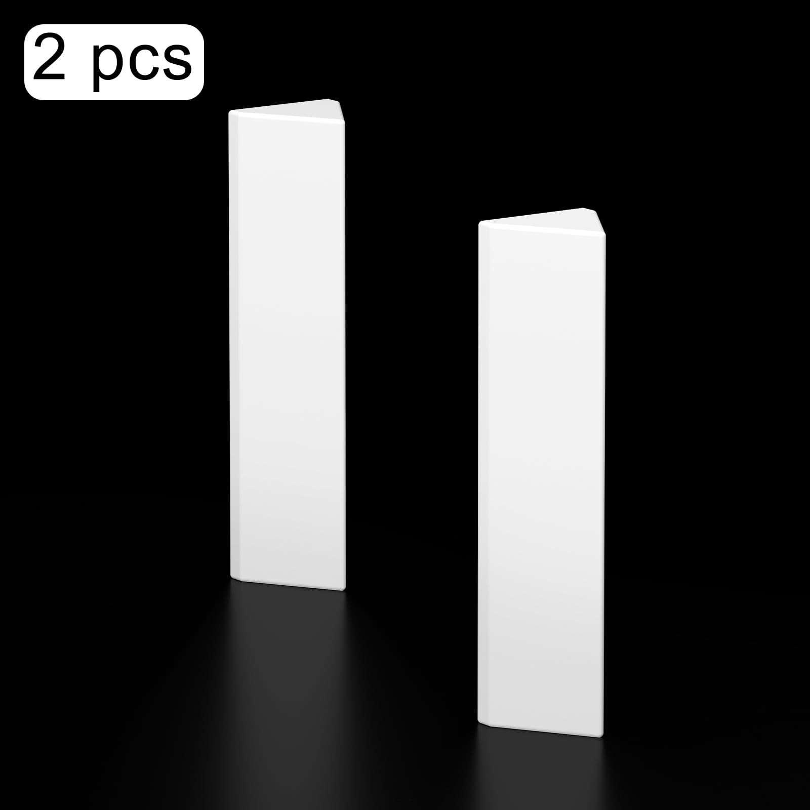 stonylab Barre Magnetiche Triangolari, Confezione da 2, 35 mm, Rivestimento in PTFE Bianco, Agitatori per Stirrers da Laboratorio