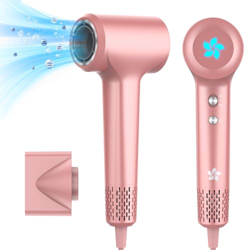 Secador Pelo Profesional, 400 Millones de Plasma, Secador de Pelo ionico, Motor Sin Escobillas de 110.000 RPM, Secado Rápido, 57 dB de Ruido Bajo, Ligero para Viajes, Casa, Para Todo Tipo de Cabello