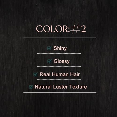 Image of Easyouth 18In 90g Tape in Weft Hair Extensions Human Hair Brown, Seamless | Tape in Extensions Human Hair Dark Brown, 4pcs, Reusable, Easy Diy Application, for Girls, Genius Weft Remy Hair Extension