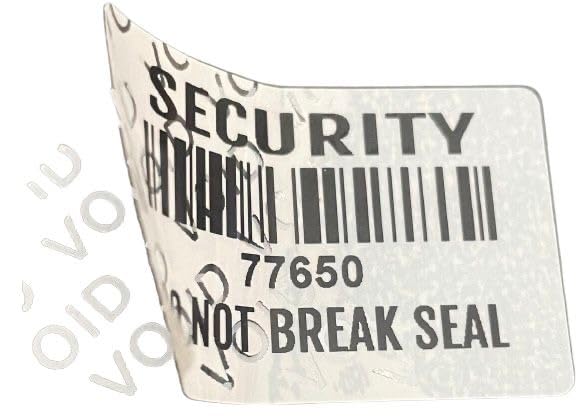 Étiquettes de sécurité adhésives blanches anti-effraction 40x25mm lot de 100 pièces