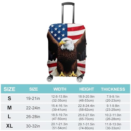 Carry On Luggage Cover American Eagle Flag (4) Anti Scratch Travel Luggage Cover Suitcase Protector Suitcase Covers2