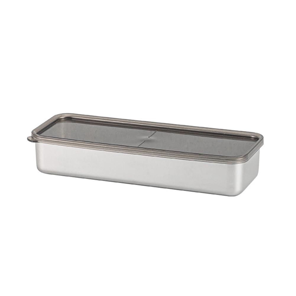 CTRLZS Food Storage Container Stainless Steel Kitchen Storage Box with Leakproof Lid Kitchen Accessories 1000ML