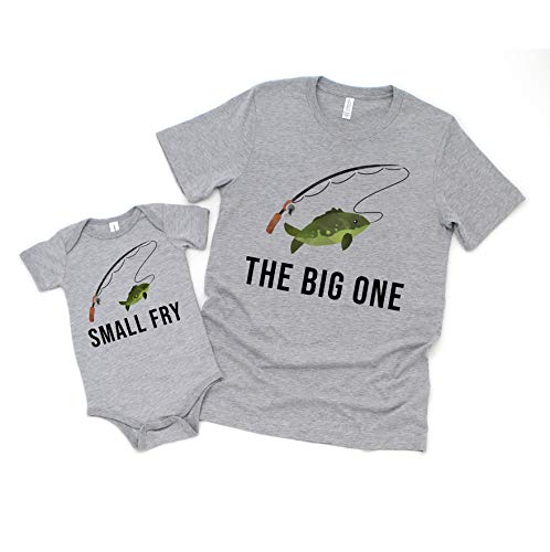 Small Fry Kid's Shirt or Daddy and me Matching Fishing Shirt Set The Big One for Father and Son or Daughter, Father's Day Matching Set