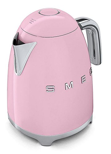 Smeg KLF01PKUS 50's Retro Style Aesthetic Electric Kettle, Pink