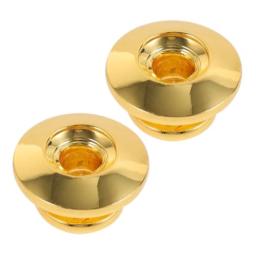 Milisten Set of Guitar Strap Locks Metal End Pin Buckle for Bass and Electric Guitar