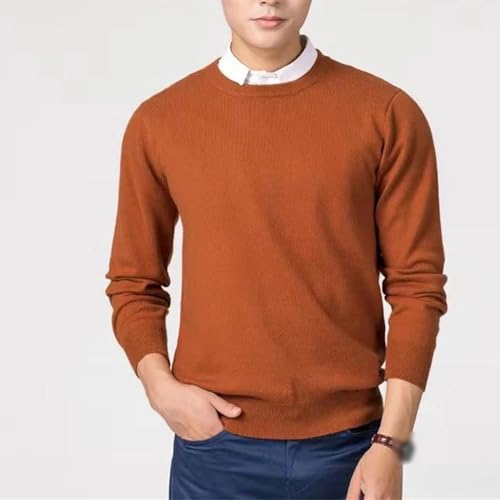 Autumn and Winter Cashmere Sweater Men's Pullover Round Neck Soft and Warm Pullover Knitted Sweater2