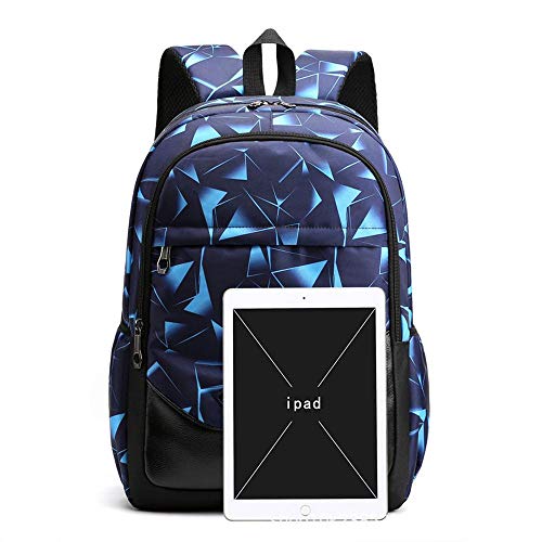 Mochila multifuncional de tela Oxford azul resistente al agua 3