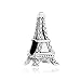 LovelyCharms 925 Sterling Silver France Landmark Paris Eiffel Tower Travel Charm Fit Bracelets