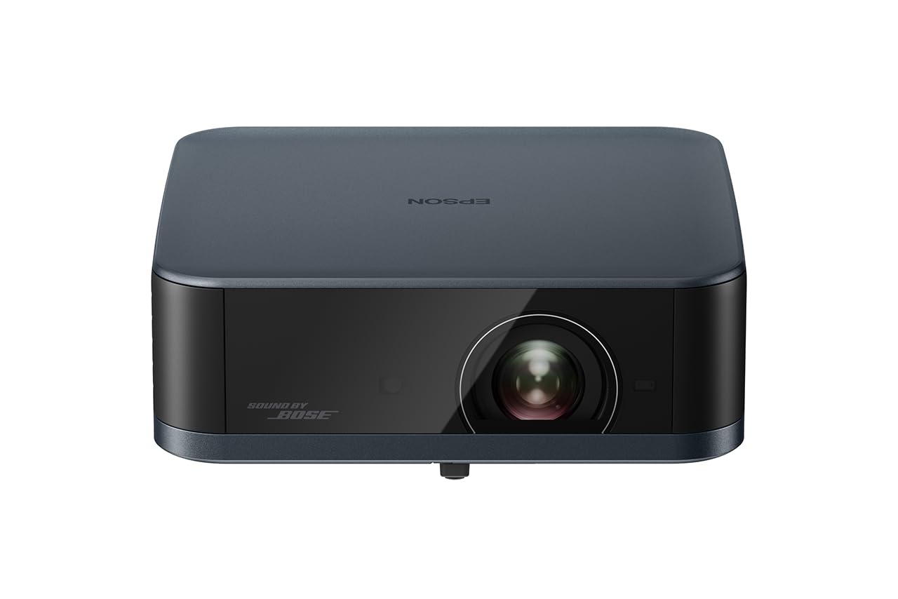Epson Lifestudio Pop Plus 4K PRO-UHD Personal Lifestyle Projector, 700 Lumens of Colour and White Brightness, Sound by Bose, Google TV, 3-Chip 3LCD Triple Core Engine, Projection Studio App — Navy