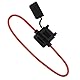 SeKi 3 Stk. Sicherungshalter 4mm² / AWG12 für Standard KFZ Flachstecksicherungen, wassergeschützt, 30cm lang, bis 32V, für KFZ, LKW, Boot