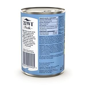ZIWI Peak Canned Moist Canine Meals – All Pure, Excessive Protein, Grain Free, Restricted Ingredient, with Superfoods (Lamb, Case of 12, 13.75oz Cans)