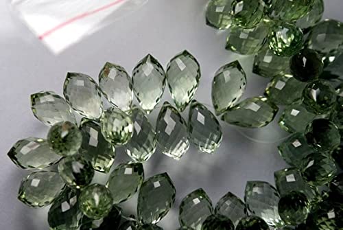 Améthyste verte naturelle pour boucles d'oreilles de mariage chic