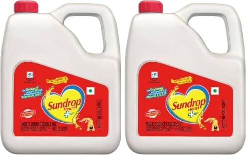 Image of Sundrop Heart Plus Oil (Rice Bran & Corn Oil)- 2L Jar (Pack of 2)