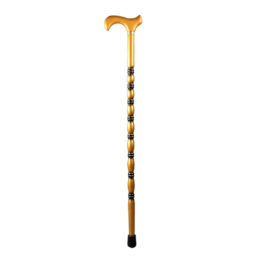 Drewniane sztyfierki laski, starsze kulki, stały drewniany drążek, antypoślizgowy, drobny modyfikacja miedzi o długości 94 cm można obcinać w razie potrzeby Pomoc mobilności dla osób starszych,