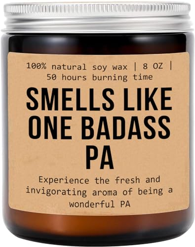 Bougie pour assistant médical Badass Pa en cire de soja naturelle