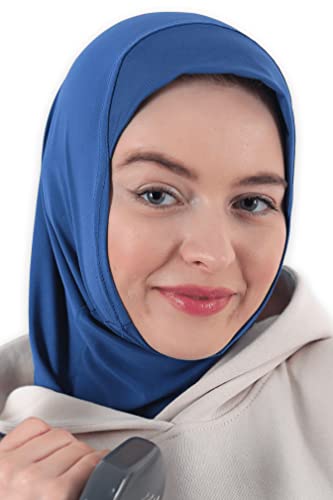 Avanos Sports Hijab For Women, Breathable Workout Hijabs For Girls, Gym Cap Bonnet, Non Sweat (Indigo Blue) #TOP6