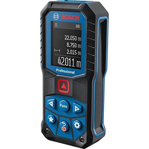 Bosch Professional Medidor Láser GLM 50-22 (alcance: hasta 50 m, robusto, IP65, ±1,5 mm*, 2 pilas AA, correa de sujeción, funda)