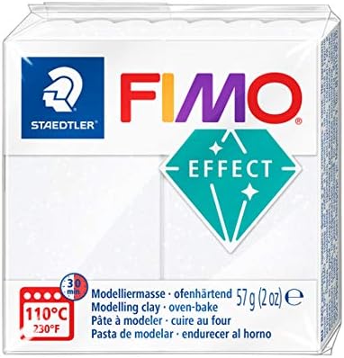 Staedtler Fimo Effect 8020-28 Oven Hardening Modelling Clay 56g - Ruby Red Metall