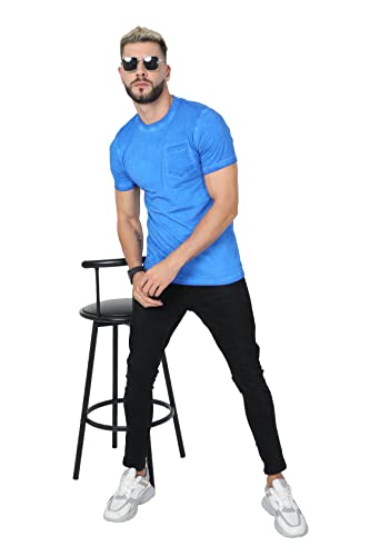 Image of fanideaz Mens Cotton Half Sleeve Striped Round Neck T Shirt