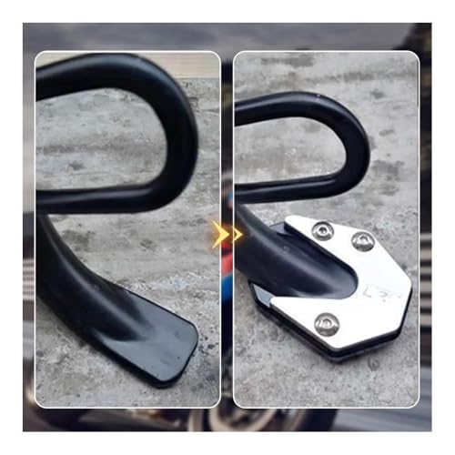 Extension de béquille latérale pour moto et élargisseur de support