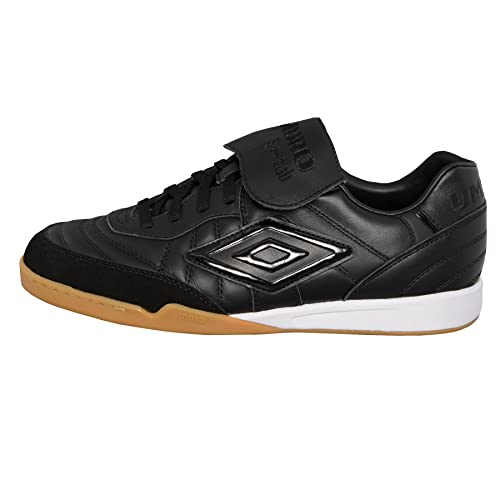 Umbro Speciali Pro 98 V22 Indoor Soccer Shoe, Black/Black, 10
