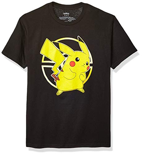 Pokémon Pikachu Poké Ball Icon Trainer Camiseta - Negro - X-Large