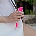 SABRE Pepper Spray, Supports National Breast Cancer Foundation, Maximum Police Strength OC Spray, Quick Release Keychain for Fast Access, Finger Grip for More Accurate Aim, 3X longer spray time